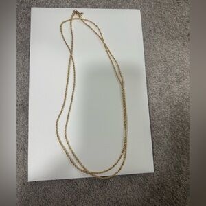 Elegant Gold Colored Chain Necklace